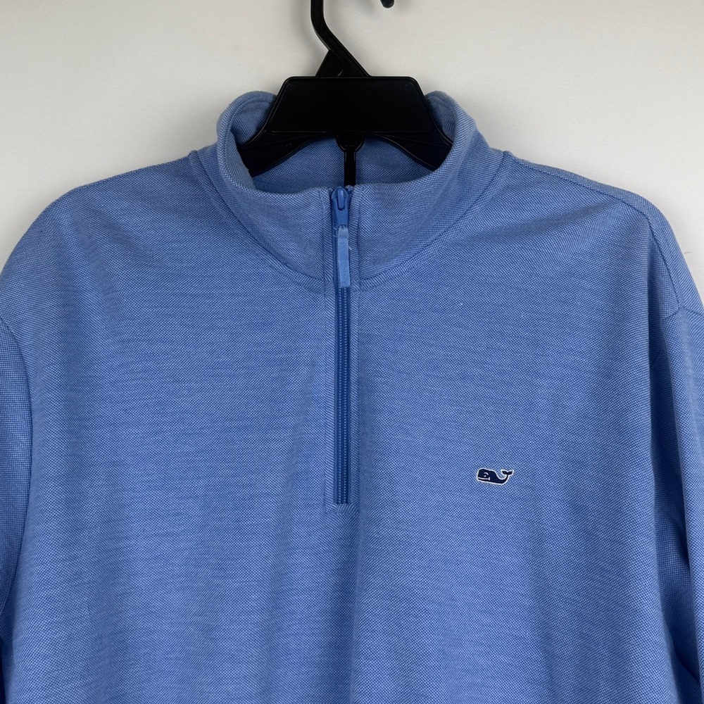 Vineyard Vines Men’s Blue Shep Shirt Quarter Zip Pullover Lightweight Size XL - Picture 2 of 11
